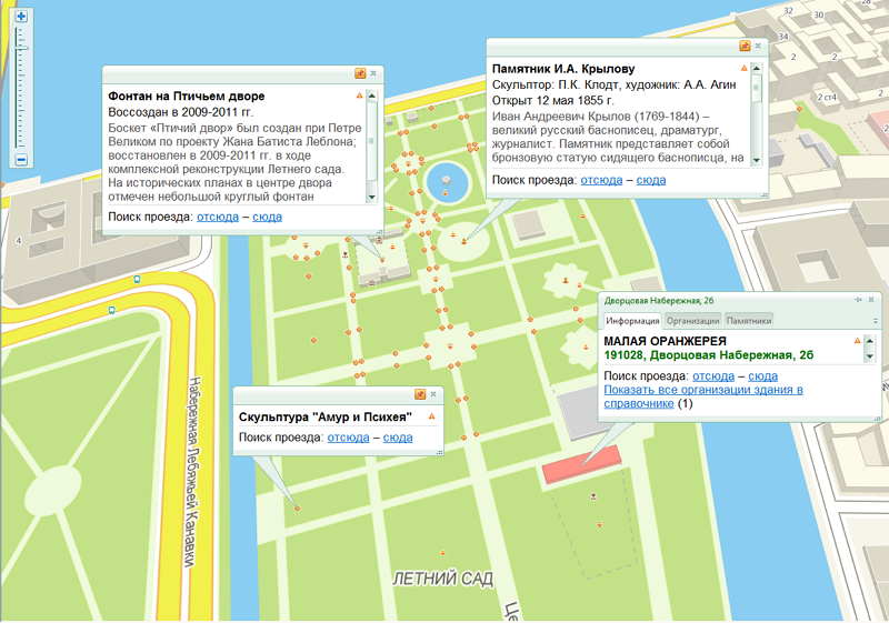 Летний сад в санкт петербурге схема сада